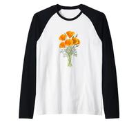 Poppy Days Forever Orange Blossom Bliss Raglan Baseball Tee