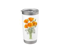 Poppy Days Forever Orange Blossom Bliss Stainless Steel Insulated Tumbler