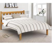 Poppy - Double - Solid Pine Bed - Pine - Wooden - Low Foot-End - 4ft6 - Happy Beds