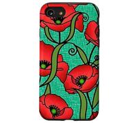Poppy Elegance, Blossom of Remembrance, Vintage Poppy , Case for iPhone SE (2020) / 7 / 8