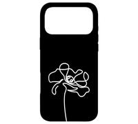 Poppy flower drawing Line art Case for iPhone 17 Pro Max