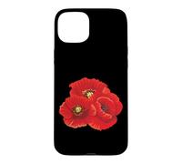 Poppy Flower Flowers Flora Nature Blossom Poppies Floral Case for iPhone 15 Plus