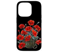 Poppy Flower Helmet Veterans Honouring Memorial Case for iPhone 14 Pro