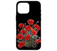 Poppy Flower Helmet Veterans Honouring Memorial Case for iPhone 16 Pro Max