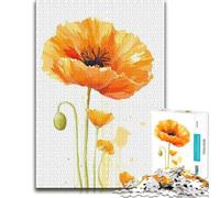 Poppy Flower Jigsaw Puzzle 1000pcs (52x38cm) Puzzle Challenge | Enjoy a rainy-day activity for adults on rainy days for steady concentration.