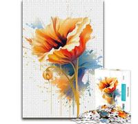 Poppy Flower Jigsaw Puzzle 1000pcs (70x50cm) Puzzle Challenge | Rainy-day activity for adults around the table for relaxed downtime.