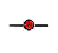 Poppy Flower Mens Tie Slide Ideal Birthday Wedding Or Father Day Gift C651
