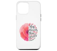 Poppy Flower Proverbs Bible Verse Typography Word Art Case for iPhone 12 Pro Max