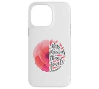 Poppy Flower Proverbs Bible Verse Typography Word Art Case for iPhone 14 Pro Max