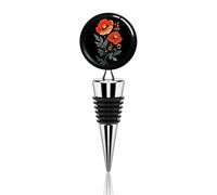 Poppy Flower Reusable Wine Stoppers Classic Champagne Beer Corks Sealed Beverages Beer Bottle Caps