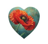 Poppy Flower Round Magnetic Fridge Magnets For A Vibrant Kitchen: Durable With Enduring Magnetism