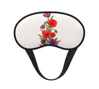 Poppy Flower Sleep Mask for Side Sleeper, Eye Mask Sleeping for Women Men,for Sleeping with Elastic Band