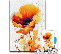 Poppy Flowerr Jigsaw 1000pcs (52x38cm) Adult Puzzle | A January indoor activity on January weekends for shared leisure.