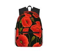Poppy Flowers Casual Backpack Basics Classic Backpack