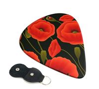 Poppy Flowers Guitar Pickfor Pickups For Acoustic Electric Guitar Bass Ukulele