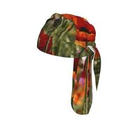 poppy flowers Print Cycling Cap Unisex Elastic Lightweight Running Workouts Headwear Breathable Hat