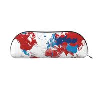 Poppy Flowers Print Receive Bag Makeup Bag Cosmetic Bags Travel Storage Bag Toiletry Receive Bags Pencil Case Pencil Bag, World Map, One Size