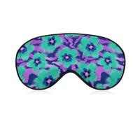 Poppy Flowers with Zebra Stripes Sleep Mask with Adjustable Strap for Sleeping Block Light Eye Sleep Shade Cover One Size