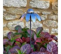 Poppy Forge 1 Feet Cone Flower Plant Pin (Pack Of 3) - Bare Metal/ready To Rust