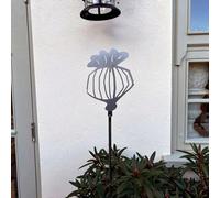 Poppy Forge 1 Feet Poppy Seed Head Plant Pin (Pack Of 3) - Bare Metal/ready To Rust