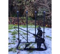 Poppy Forge 2 Pair Boot Rack - Fisherman - Steel - L30.4 x W38 x H48.3 cm - Black Poppy Forge Black
