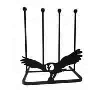 Poppy Forge 2 Pair Boot Rack - Owl - Steel - L29 X W39 X H48 Cm - Black