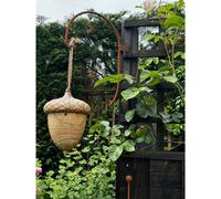 Poppy Forge 20 Inches Wall Swan Neck Corner Bracket - Bare Metal/ready To Rust - L38 X W10 X H48 Cm