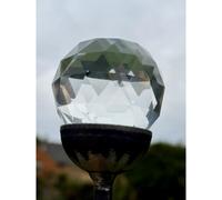 Poppy Forge 3 Feet 50mm Prism Marble Pin Garden Art (Pack Of 3) - Bare Metal/ready To Rust