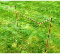 Poppy Forge 30 Inches Straight Border Support Rust (Pack Of 4) - Steel - L20.3 X W76.2 X H86.4 Cm - Bare Metal/ready To Rust