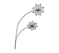 Poppy Forge 3D Allium Garden Art - Bare Metal/ready To Rust - W37 X H133 Cm