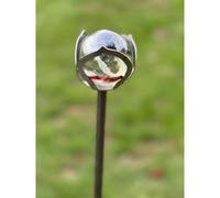 Poppy Forge 4 Feet Rose Marble Pin Garden Art (Pack Of 3) - Bare Metal/ready To Rust