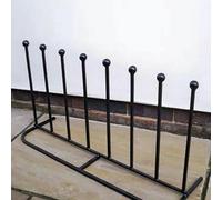 Poppy Forge 4 Pair Boot Rack (Long), Wellie Stand, L30.4 x W88.9 x H48.3 cm, Black Poppy Forge Black