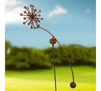 Poppy Forge Allium Wind Rocker Single Bare Metal/ready To Rust - Steel - L66 X W54 X H148.5 Cm