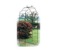 Poppy Forge Arcadia Arch Hardstanding, Garden Archway - Solid Steel - L48 X H244 Cm - Black