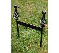 Poppy Forge Boot Scraper (Arch) - Steel Shoe Cleaner - Steel - L6.4 X W33 X H45.7 Cm - Black