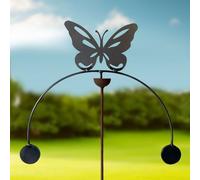 Poppy Forge Butterfly Wind Rocker Double BM/RtR - Steel - W54 x H148.5 cm in Black Poppy Forge Black