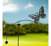 Poppy Forge Butterfly Wind Rocker Single Bare Metal/ready To Rust - Steel - L66 X W54 X H148.5 Cm