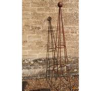 Poppy Forge Chelsea Range 5 Feet Hampton Obelisk - L43.2 X W43.2 X H160 Cm - Bare Metal/ready To Rust