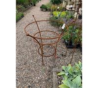Poppy Forge Chelsea Range (Large) Peony Plant Support - L54.6 X W54.6 X H71.1 Cm - Bare Metal/ready To Rust