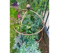 Poppy Forge Chelsea Range (Small) Cloche Plant Support - L49.5 X W49.5 X H69.6 Cm - Bare Metal/ready To Rust