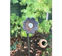 Poppy Forge Daisy Pin Support 5Ft (Bare Metal/natural Rust) (Pack Of 3) - Steel - H152.4 Cm