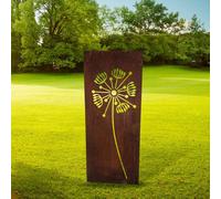 Poppy Forge Dandelion Garden Screen Large BM/RtR - Steel - W45.7 x H147.3 cm in Brown Poppy Forge Brown