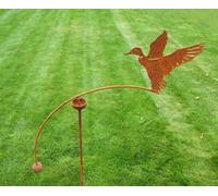 Poppy Forge Duck Flying Wind Rocker Single Bare Metal/ready To Rust - Steel - L66 X W54 X H148.5 Cm