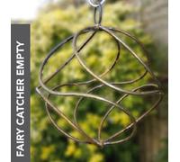 Poppy Forge Fairy Catcher Empty - Ready To Rust Hanging Ornament - Solid Steel - L27.9 X W27.9 X H27 Cm - Bare Metal/ready To Rust