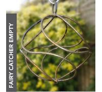 Poppy Forge Fairy Catcher Empty Silver - Hanging Ornament - Solid Steel - L27.9 X W27.9 X H27 Cm - Black