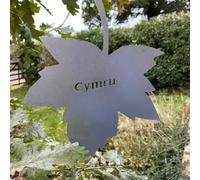 Poppy Forge Falling Leaves - Bare Metal/ready To Rust - W20 X H25 Cm - Cymru