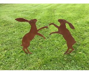 Poppy Forge Fenland Hare's 2Pc. - Steel - W39 X H45.7 Cm - Black