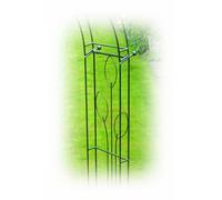 Poppy Forge Flower 4 Sided Gazebo (Inc Ground Spikes) Garden Feature - Solid Steel - L178 X W178 Cm