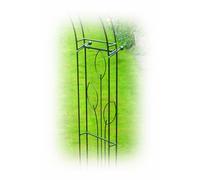 Poppy Forge Flower 4 Sided Gazebo (Inc Ground Spikes) - L178 x W178 cm - Black Poppy Forge Black