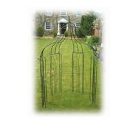 Poppy Forge Flower Bower Bare Metal/Ready to Rust - Steel - L89 x W178 x H305 cm in Black Poppy Forge Black